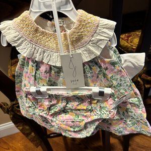 3 piece outfit Sundress with matching Bloomers and Hat